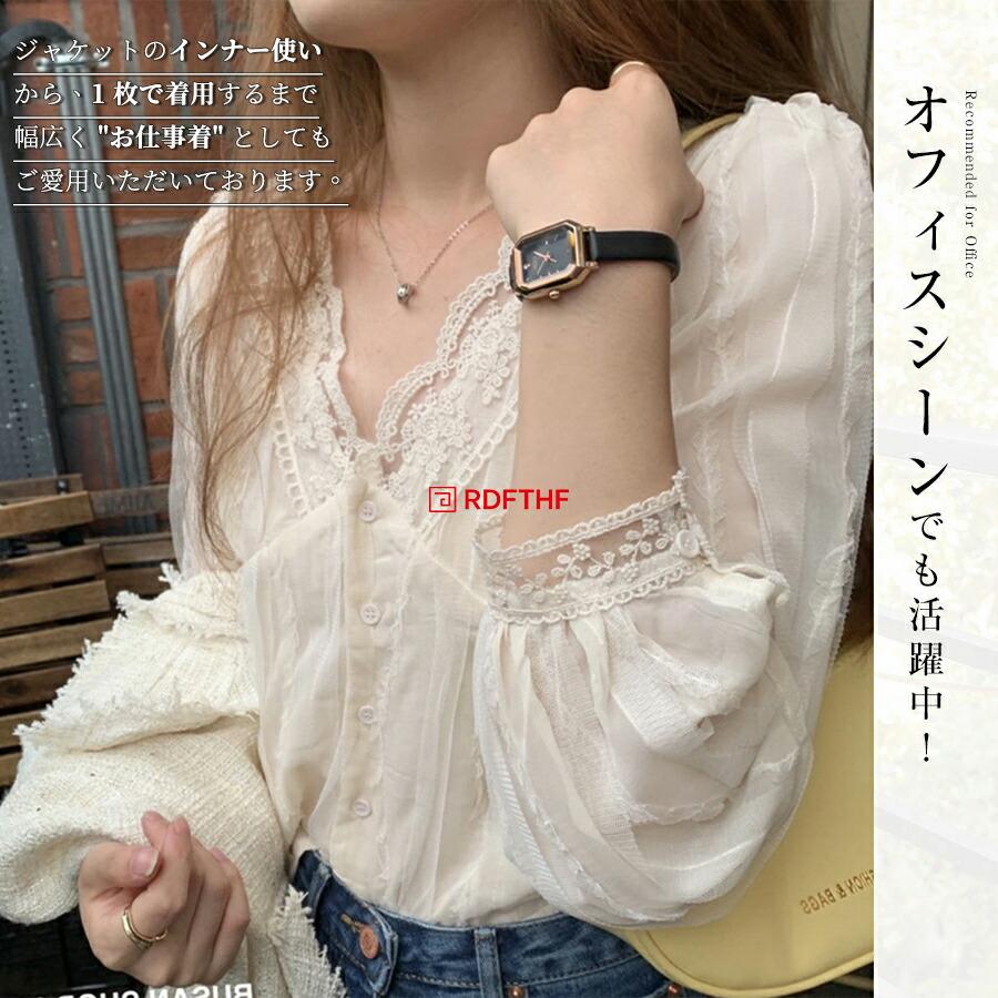 シフォンブラウス 七分袖 レディース シフォン ブラウス 長袖s m l xl