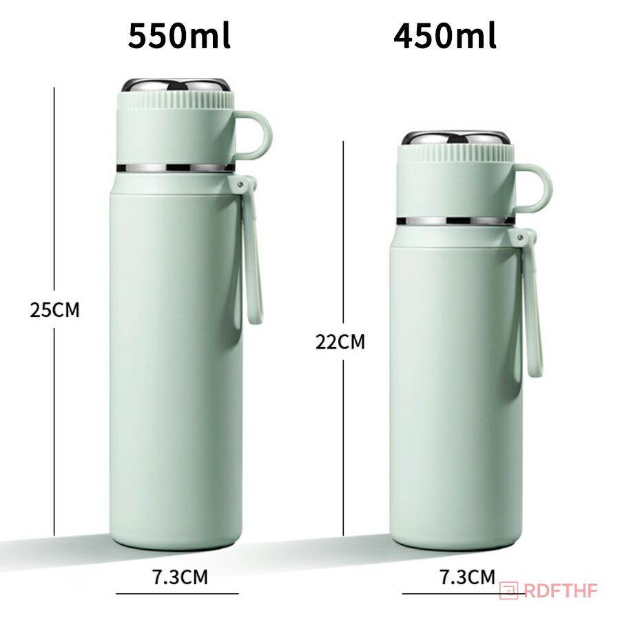 水筒 マグボトル 550ml 450ml 直飲みストロー付き コップ付き ワン