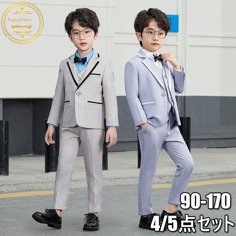 子供服 スーツ 男の子 フォーマル 入学式 上下セット 4 5点セット ジュニア キッズ 男児 卒園式 入園式 結婚式 発表会 卒業式 喪服 90 170cm 新品 Blf102 Aquadoor 通販 Yahoo ショッピング