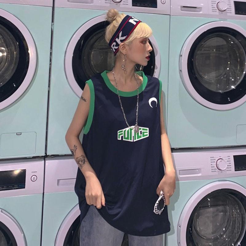 バスケットボール タンクトップ レディース おしゃれ 夏 トップス 韓国系 原宿系 Bf風 ヒップホップ ダンス ストリート風 カジュアル スポーツウェア Bx2 Aquadoor 通販 Yahoo ショッピング