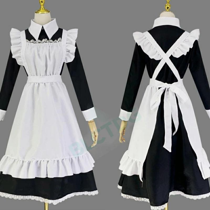 メイド服 ロング 半袖 長袖 ショート丈 半袖 戦闘メイド 3点セット 大きいサイズ 女装 ゴスロリ ワンピース ハロウィン 仮装レディース 可愛い カチューシャ付き