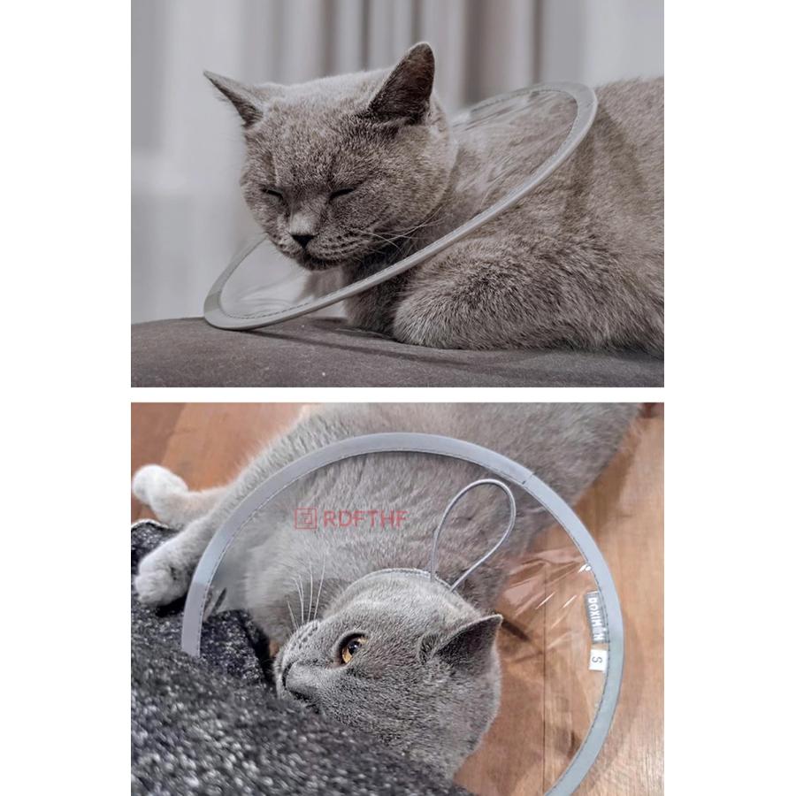 エリザベスカラー 猫 クリア ソフト 柔らかい 軽量 獣医推薦
