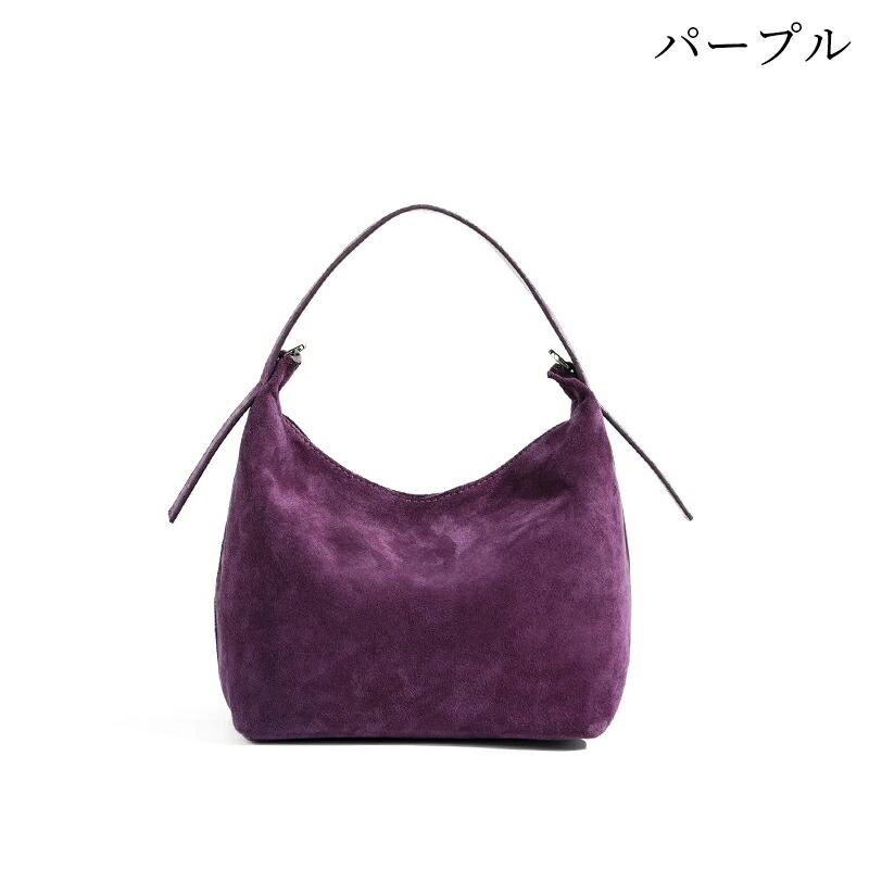本革 バッグ スエード バック レディース 横型 ハンドバッグ 小さめ 
