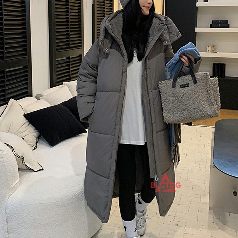 アウター ロング レディース 中綿コート ベンチコート スタンドカラー