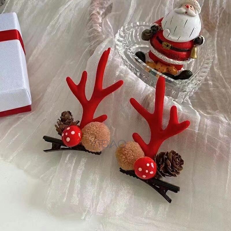 クリスマス トナカイ カチューシャ サンタ ヘアピン 小物 子ども