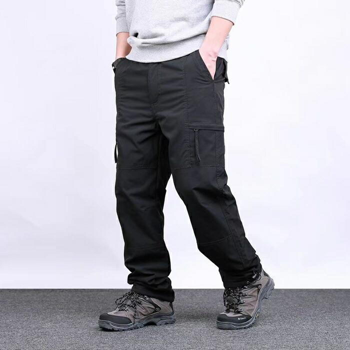 裏起毛 カーゴパンツ メンズ 冬 ズボン ボトムス 裏ボア ゆったり