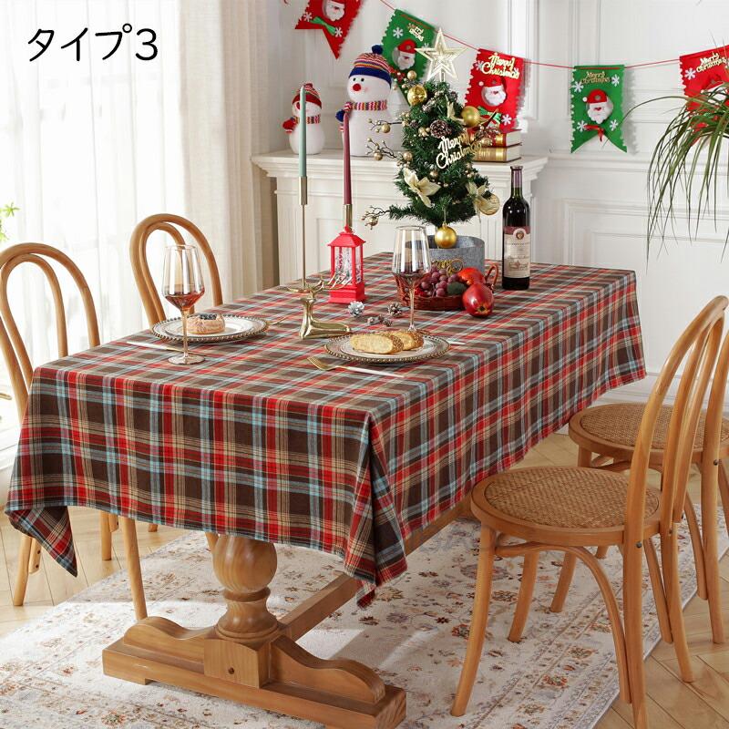 爆買い テーブルクロス クリスマス用 北欧 長方形 テーブルカバー 食卓
