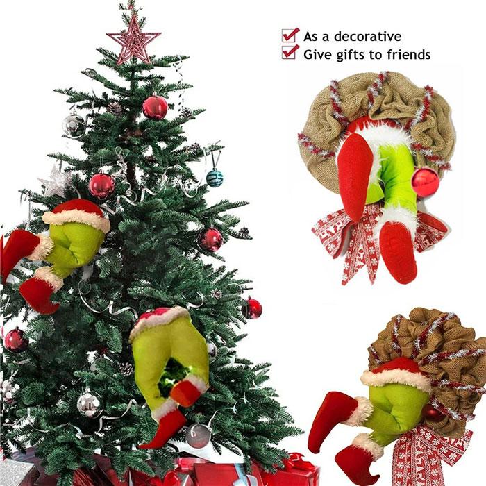 クリスマス オーナメント リース 面白い クリスマスリースを盗む