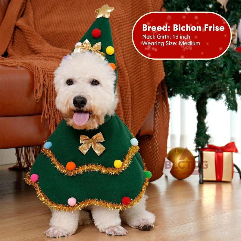 犬の衣装 クリスマス ペットの服 グリーン ポンチョ風 紐付き 犬の衣装 クリスマス ペットの服 グリーン ポンチョ風 紐付き 犬の衣装