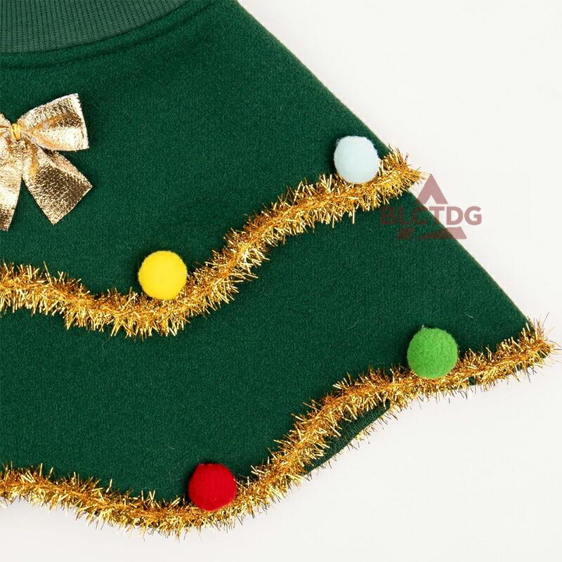 サンタ マント クリスマス 犬 ペット 服 用 子犬 衣装 ドレス ツリー