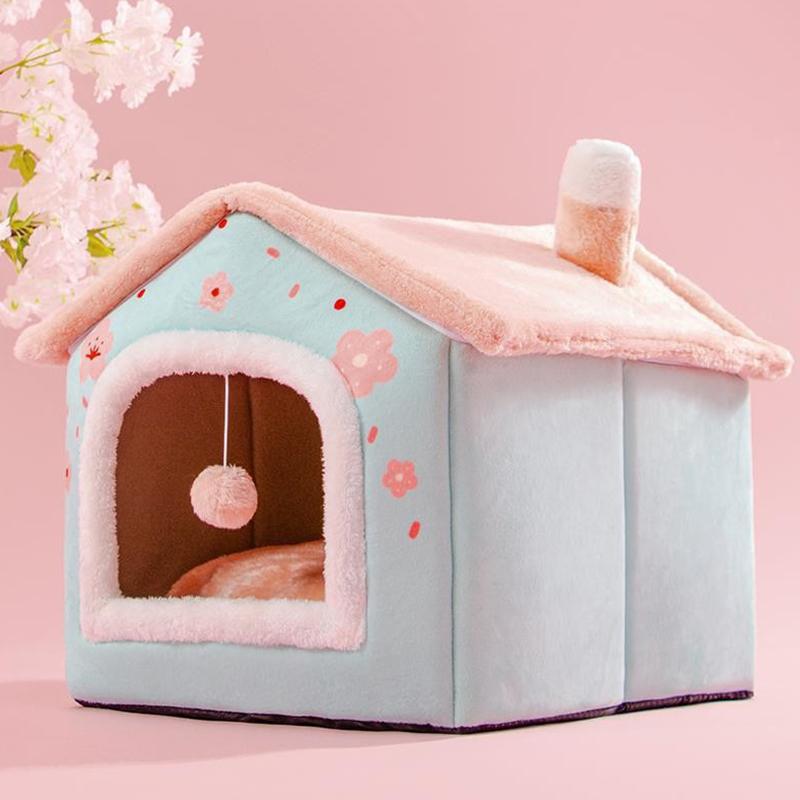 ドーム型 犬猫用ベッド ペットハウス 暖かい ペットベッド 犬の巣