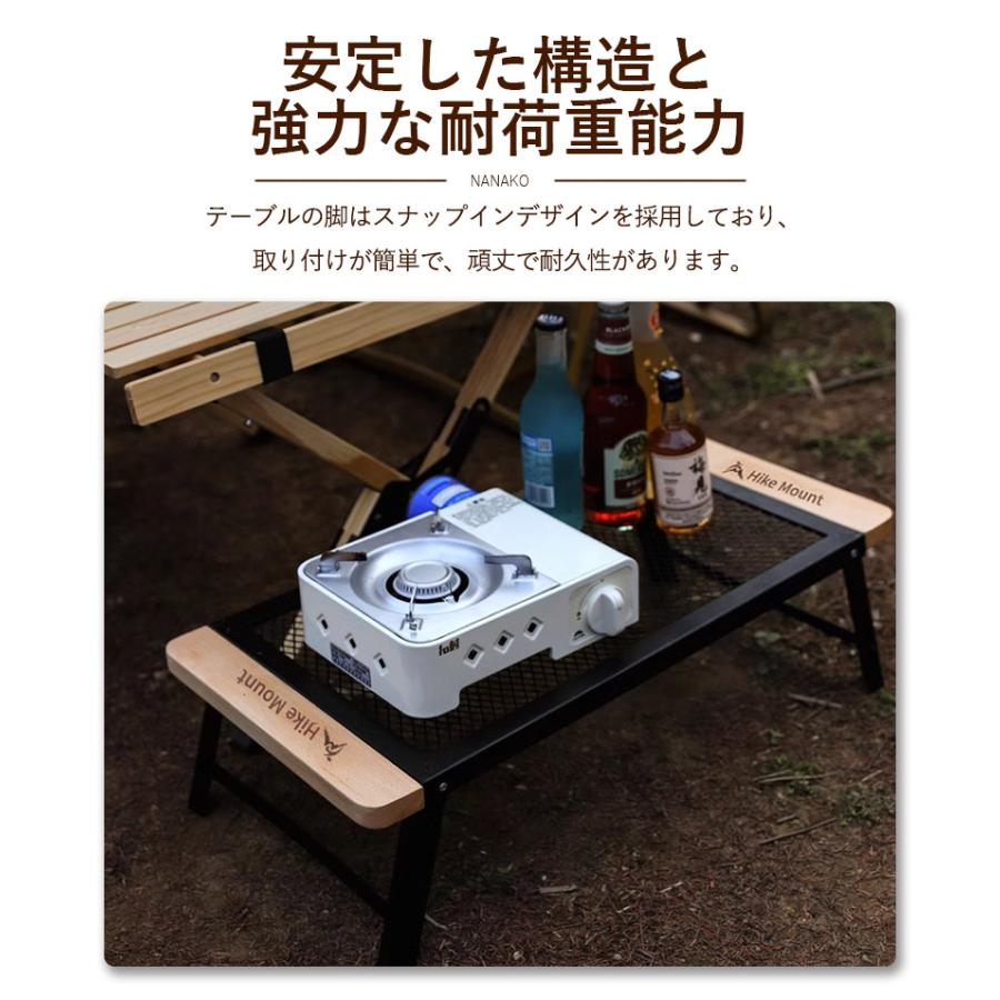 ハンドメイド ステンレス天板 ローテーブル 折りたたみ式 キャンプ・アウトドア アウトドア 折りたたみ テーブル 鉄製 ローテーブル 人気 おしゃれ