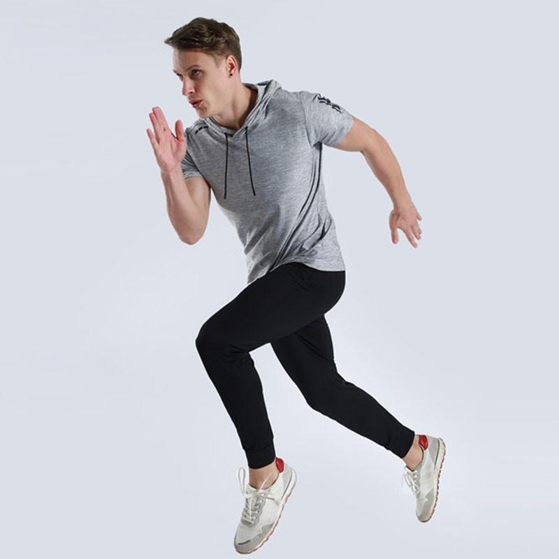 フィットネスウェア ランニングウェア メンズ 速乾 半袖 フード付き Tシャツ スポーツウェア ランニング ジム ボクシング バスケットボール 夏服 Jsf6 Aquadoor 通販 Yahoo ショッピング