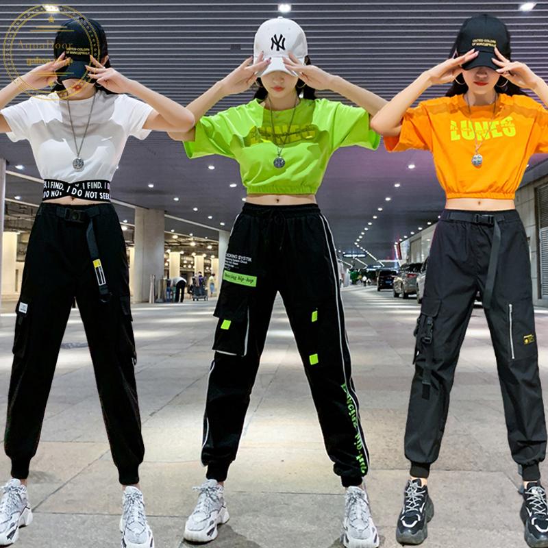 セットアップ レディース へそ出しtシャツ ショート丈 トップス カーゴパンツ ストリート系 原宿 ダンス衣装 ヒップホップ 韓国ファッション ジャズダンス Jw3 Aquadoor 通販 Yahoo ショッピング