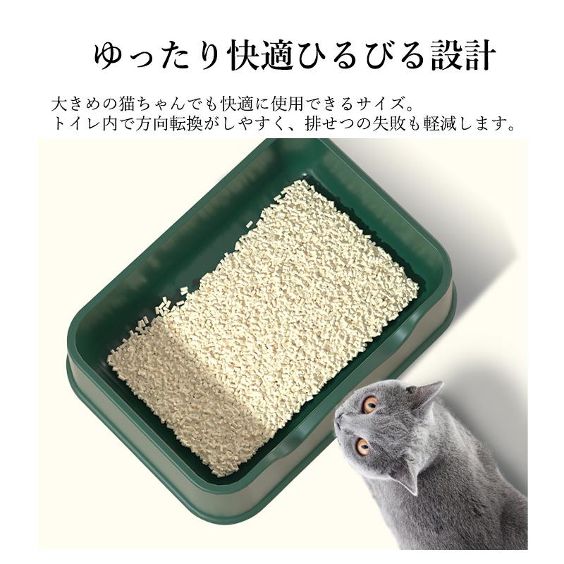 大型 猫トイレ キャットトイレ 開放式 オープンタイプ ペットトイレ