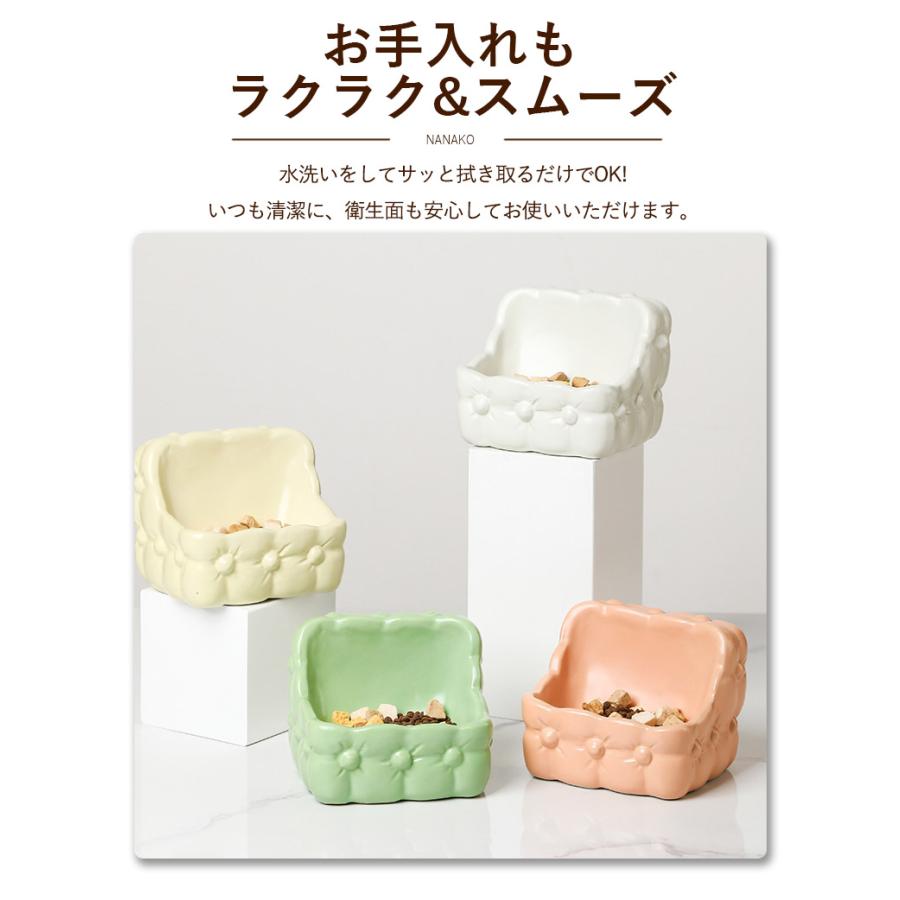 ハムスター 小動物用 水飲み 餌入れ 陶器 ハリネズミ えさいれ ケージ