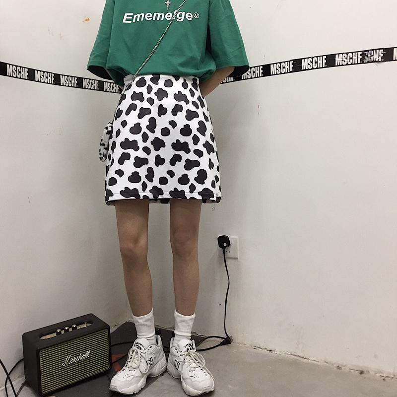 ミニ スカート 乳牛柄 牛柄 個性的 スカート レディース タイト 韓国ファッション ハイウエスト Aライン スカート ボトムス エレガンス 着痩せ 夏 新作 Qz5 Aquadoor 通販 Yahoo ショッピング