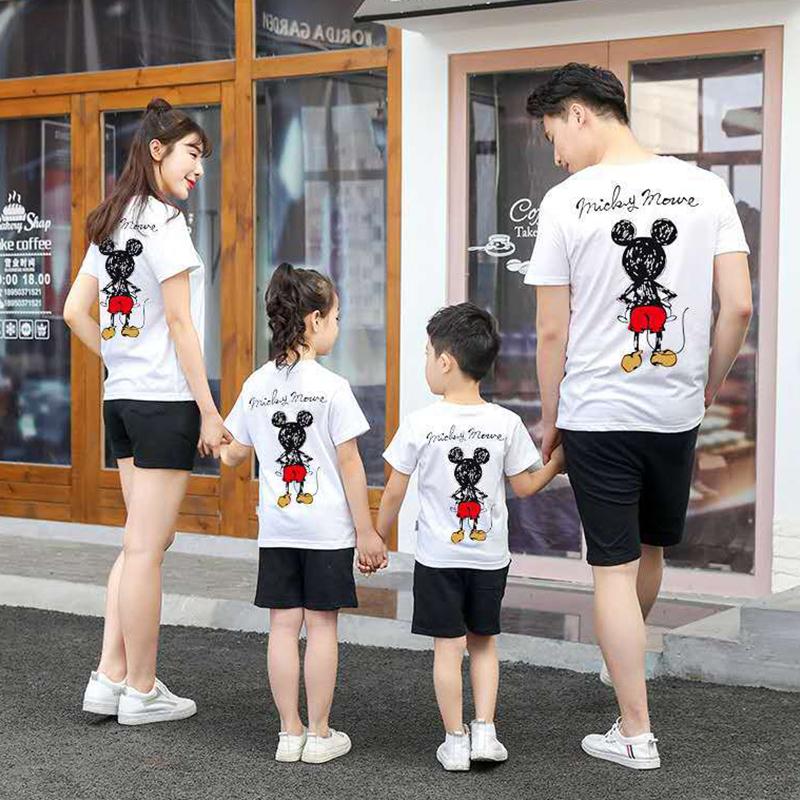 親子ペア親子ペアルック半袖tシャツミッキーディズニートップス柄兄弟親子お揃い夏物お揃いママパパ子供服キッズメンズ Ukptf4fioy 子ども服 Centralcampo Com Br