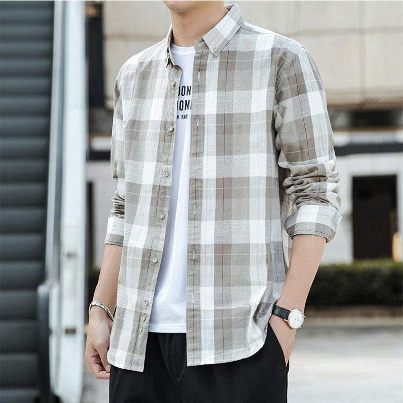 シャツ メンズ 長袖 カジュアルシャツ ボタンダウンシャツ チェック柄 ビジネス 綿100 秋 細身 メンズファッション トップス アウター おしゃれ 父の日 St39 Aquadoor 通販 Yahoo ショッピング