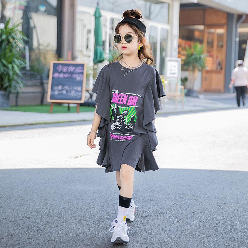 子供服 ワンピース 半袖 春夏 女の子 韓国ファッション キッズワンピース 膝丈 ワンピース チュニック 子供ドレス 舞台装 ジュニア おしゃれ 可愛い 薄手 新品 Tq13 Aquadoor 通販 Yahoo ショッピング