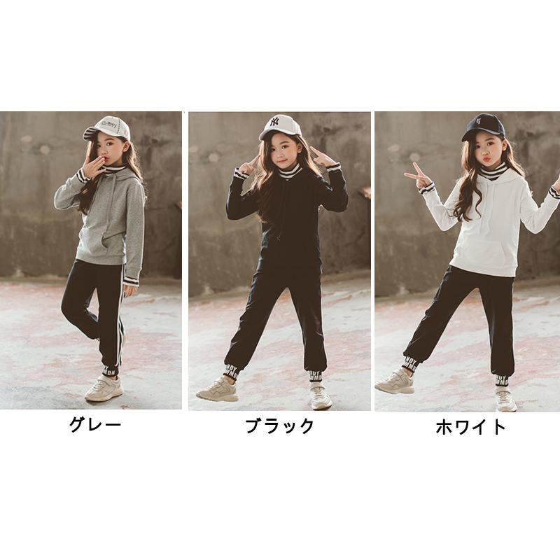 新作続 韓国子供服 上下セット スウェット ストライプ 2点セット アップ トレーニングウェア長袖 長ズボン ャツ 女の子 スポーツウェア キッズ 子供服 Simbcity Net