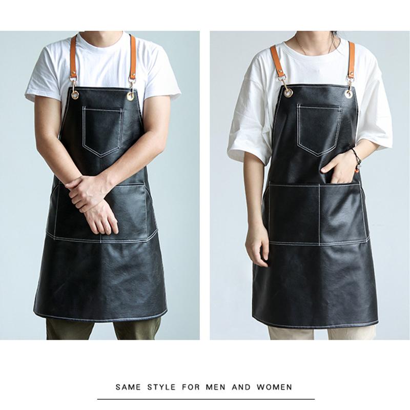 エプロン おしゃれ 11ポケット Diy Cim 050 B ガーデニング キャンプ ブルー メンズ レザーストラップ レディース 作業用 前掛け 実物 メンズ