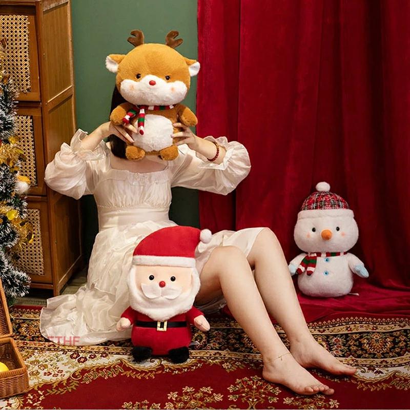 送料無料 クリスマス ぬいぐるみ サンタクロース トナカイ 部屋装飾