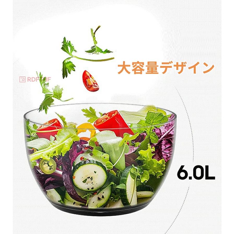 サラダスピナー 野菜 サラダ ボウル ザル ざる 手動 押圧式 生野菜