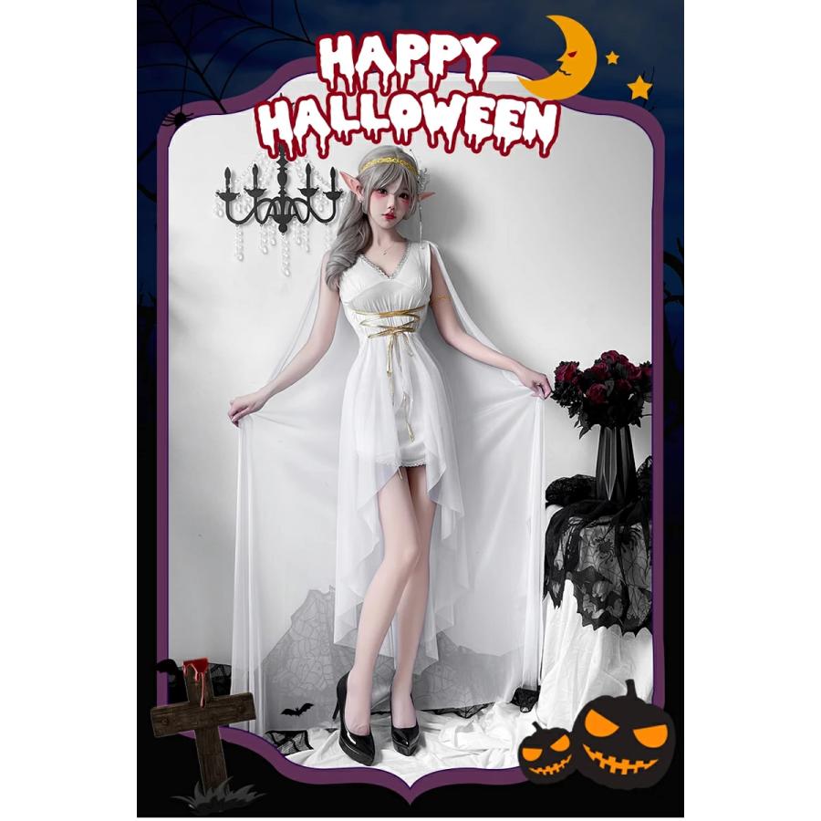 ハロウィン コスプレ 仮装 黒天使 白天使 ハロウィーン 悪魔 魔女