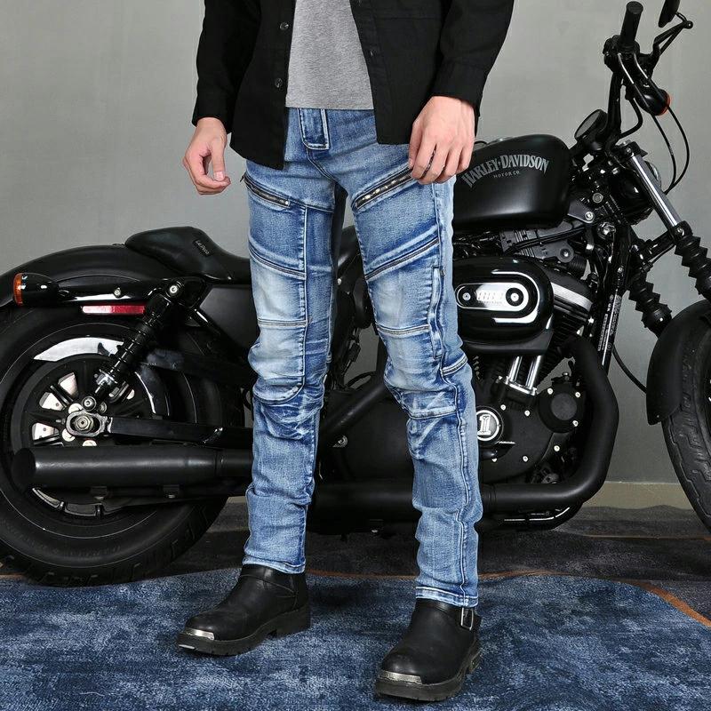 KOMINE 膝パッド付きバイクパンツ デニム バイクパンツ ライダー パンツ バイク用パンツ メンズ バイクウェア