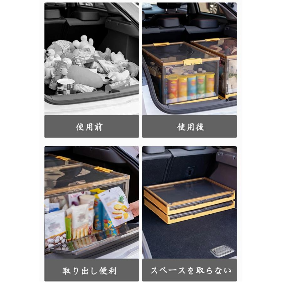 収納ボックス 折畳み キャスター付き 3面開閉 収納ケース 大容量