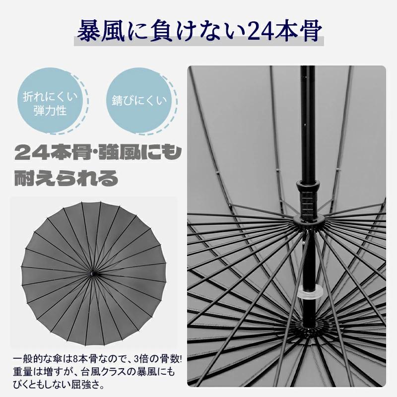 濡れない傘 雨傘 長傘 傘 24本骨 かさ レディース メンズ 女性用 男性