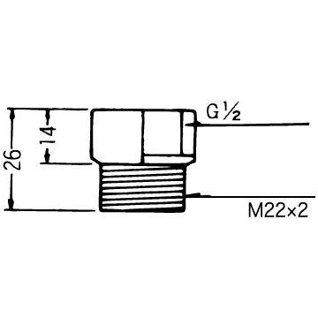 KVK PZKF249-1 シャワーヘッド接続用シャワーヘッドアタッチメント (TOTOタイプヘッド用)｜aquaearth｜03