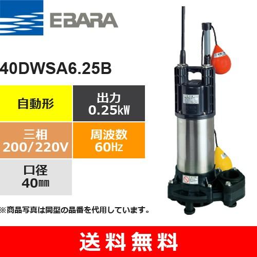 荏原製作所（EBARA） 40DWSA6.25B (自動形 60Hz 三相・200/220V) 樹脂