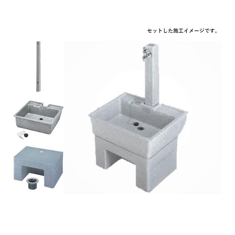 タキロンシーアイ 水栓柱3点セット レジコン製水栓柱 DVS-10（下出し