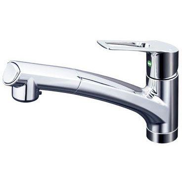KVK KVK KM5021TEC 流し台用シングルレバー式シャワー付混合栓（e