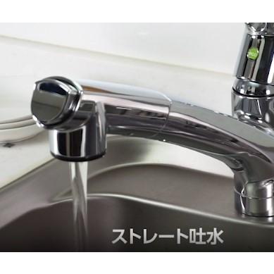 KVK KVK KM5021TEC 流し台用シングルレバー式シャワー付混合栓（e