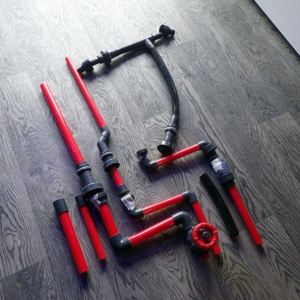 全国配送対応】オーバーフロー水槽 120(横）×55（奥）×55（高）cm(C