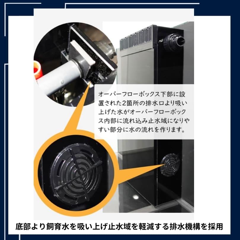 両面から鑑賞できる120cmオーバーフロー水槽 P120 ペニンシュラ 両面から鑑賞できる120cmオーバーフロー水槽 P120 ペニンシュラ