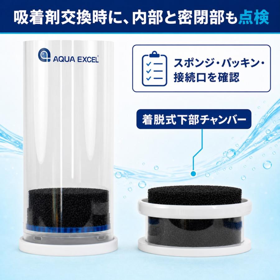 CO2スクラバー AQUA EXCEL AE-CO120 プロテインスキマー用 [吸着剤別売