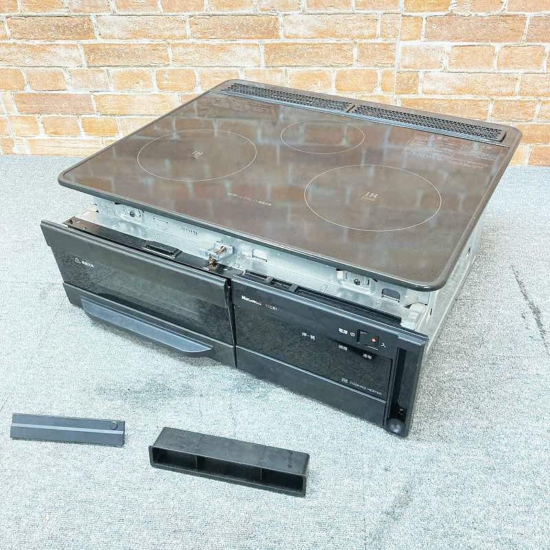 中古品】【ジャンク扱い】 National(ナショナル) 3口 ガラストップ 