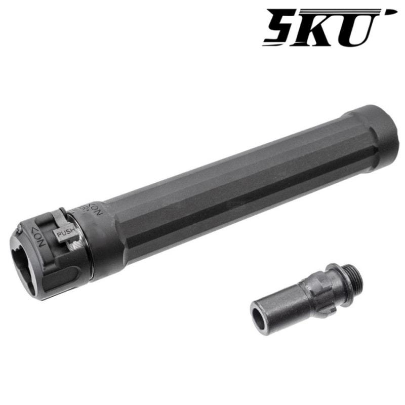 爆買 5KU Ryder 9-MP5タイプ サイレンサー フラッシュハイダー付き BK