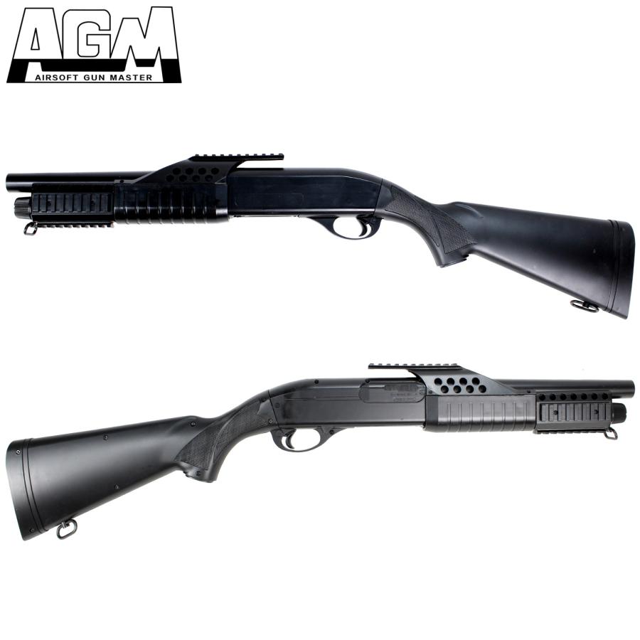 AGM M180 固定ストック エアコッキングショットガン Set【予備マグ