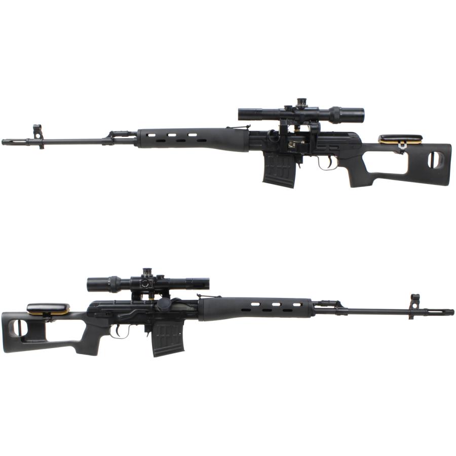 AGM SVDドラグノフ エアーコッキング BK【PSO-1スコープセット】【180