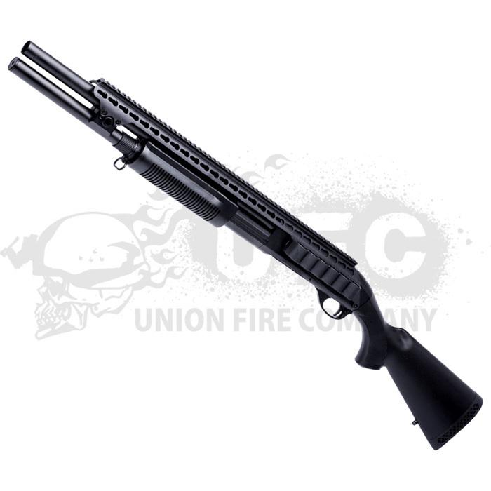 CYMA　M870-L Keymod Tac. 固定ストック フルメタルショットガン BK