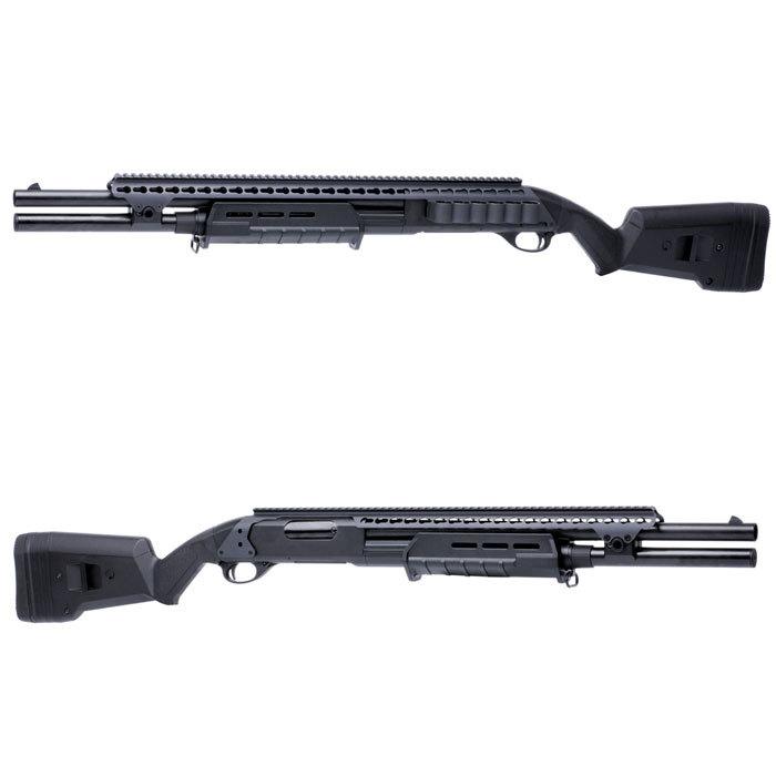 CYMA M870 M-STYLE Keymod Tac. 固定ストック FMショットガン BK_1