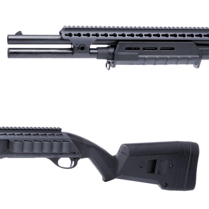 CYMA M870 M-STYLE Keymod Tac. 固定ストック FMショットガン BK_3