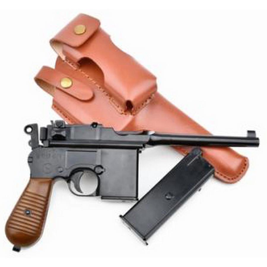 MIESSA モーゼル M712対応 レザーホルスター ストラップ付 ブラウン