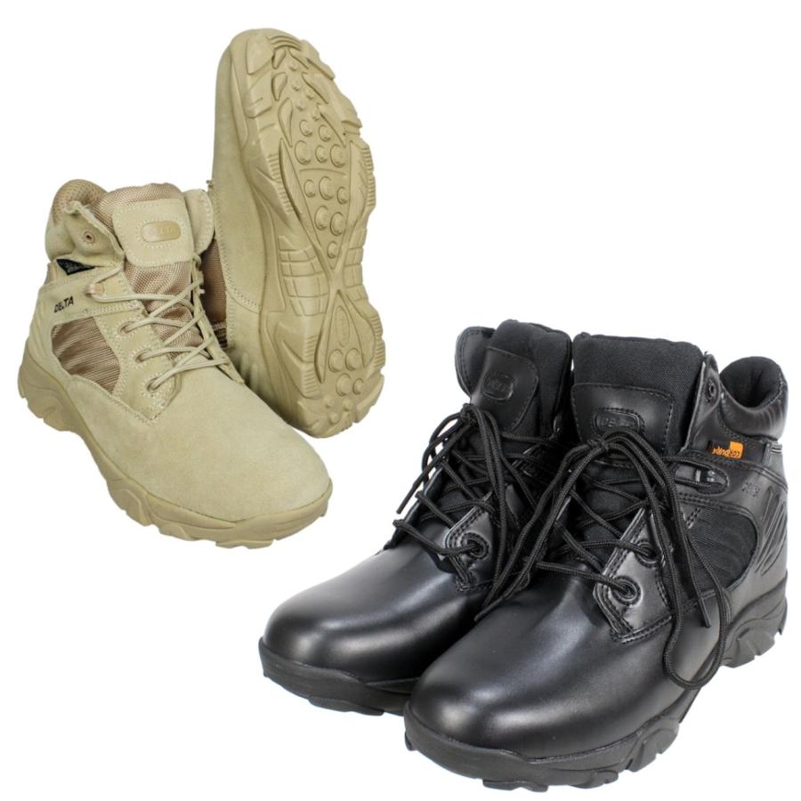 DELTAタイプ コンバットブーツ ハーフ BK（各サイズあり