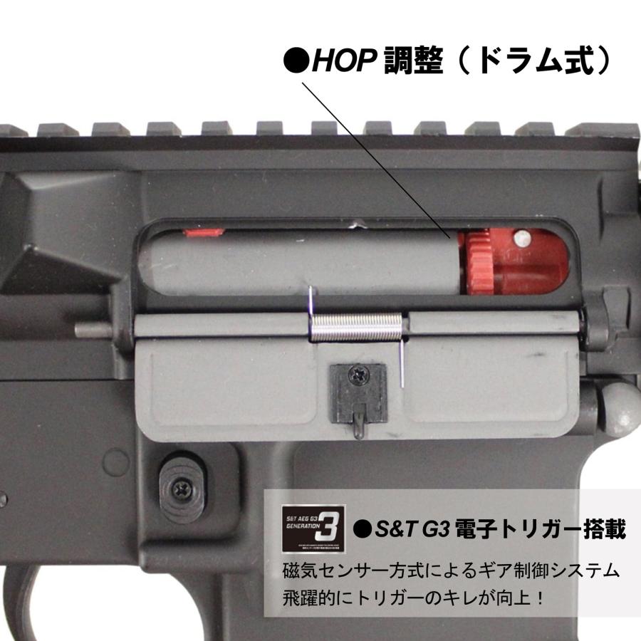 S&T URG-I 11.5インチ フルメタル G3電動ガン BK(COLT刻印)（電子